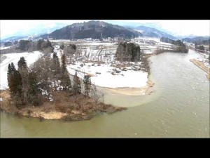 白鷹の最上川（白鷹町）