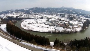 椹平の棚田・春（朝日町）