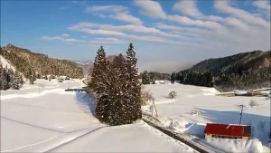 米沢のトトロ・冬（米沢市）