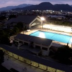 落合運動公園の夜景（山形市）