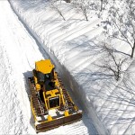 月山の除雪（西川町）