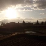 村木沢小学校の秋（山形市）