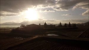 村木沢小学校の秋（山形市）