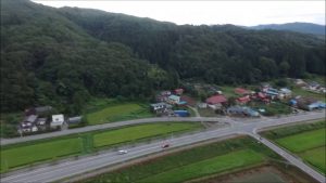 鮎茶屋の夕焼け（白鷹町）