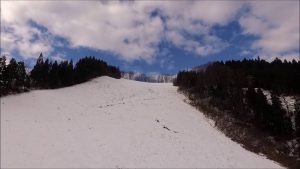 自然観スキー場 準備万端（朝日町）